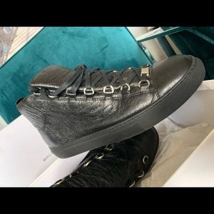 Black Balenciaga Arena Sneakers